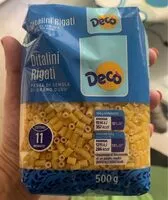 Mängden socker i Ditalini rigati