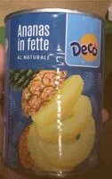 Mängden socker i Ananas in fette al naturale