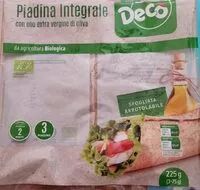 Mängden socker i Piadina integrale