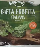 Mängden socker i Bieta erbetta italiana in cubetti