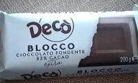 Mängden socker i Blocco cioccolato fondente