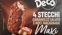 Mängden socker i 4 stecchi caramello salato e noci macadamia