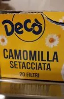 Mängden socker i Camomilla setacciata