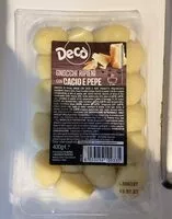 Mängden socker i Gnocchi ripieni con cacio e pepe