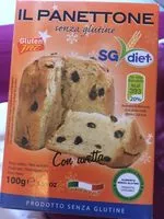 Mängden socker i SG Diet Panettone S / Glutine 100G