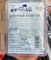 Mängden socker i Burrate