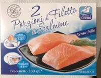 Mängden socker i Porzioni di filetto di salmone