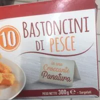 Mängden socker i 10 bastoncini pesce