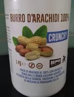 Mängden socker i Burro di arachidi 100% crunchy