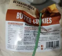 Mängden socker i Farina di riso solubile Butter cookies
