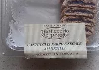 Mängden socker i Cantucci di farro e segale ai mirtilli