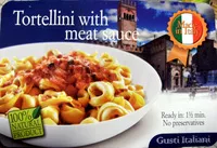 Mängden socker i Tortellini with meat sauce