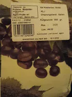 Mängden socker i Ital. Kastanien