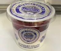 Mängden socker i Lo yogurtgurt colato con mirtillo nero