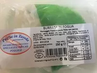 Mängden socker i Burrata in Foglia