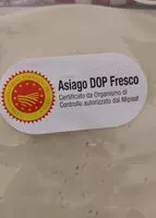 Mängden socker i Formaggio Asiago DOP fresco a fette