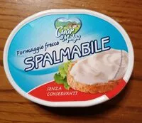 Mängden socker i Spalmabile formaggio fresco