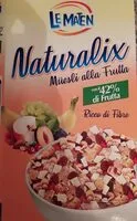 Mängden socker i Naturalix Müesli alla frutta