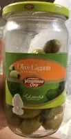 Mängden socker i Olive giganti in salamoia