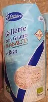 Mängden socker i Gallette con grano kamut e riso
