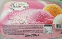Mängden socker i Gelato fragola limone pesca