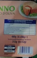 Mängden socker i Tonno all'olio d'oliva