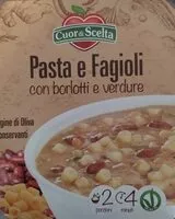 Mängden socker i Pasta e fagioli con borlotti e verdure