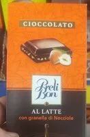 Mängden socker i Cioccolato al latte con granella di nocciole