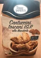 Mängden socker i Cantuccini toscani IGP alle mandorle