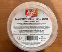 Mängden socker i Gamberetti boreali in salamoia