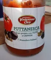 Mängden socker i Puttanesca - sugo pronto  con olive e capperi