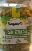 Mängden socker i Piselli extra fini