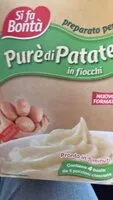 Mängden socker i Pure di patate