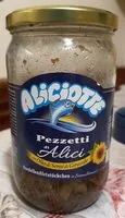 Mängden socker i Aliciotte - pezzetti di alici