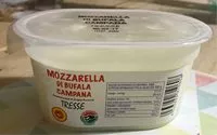 Mängden socker i Mozzarella di bufala campna