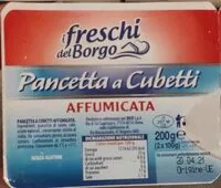 Mängden socker i Pancetta a cubetti affumicata