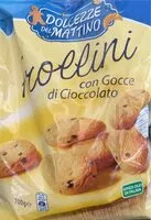Mängden socker i Frollini con gocce di cioccolato