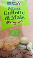 Mängden socker i Biodì mini gallette di mais biologiche