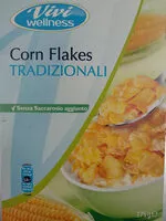 Socker och näringsämnen i Corn flakes tradizionali