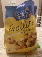 Mängden socker i frollini panna e cacao