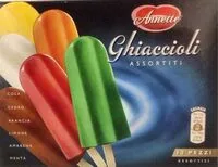 Mängden socker i Ghiaccioli assortiti