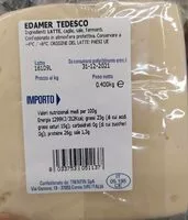 Mängden socker i Edamer tedesco