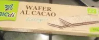 Mängden socker i Wafer cacao biodi