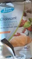 Mängden socker i croissant con farina integrale farcito con frutti rossi