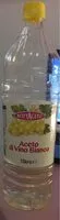 Mängden socker i Aceto di vino bianco