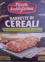 Mängden socker i Barrette di cereali con fondente e cocco
