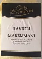 Mängden socker i Ravioli maremmani