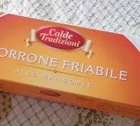 Mängden socker i Torrone friabile