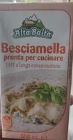Mängden socker i Besciamella pronta per cucinare UHT