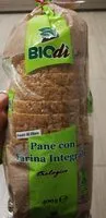 Mängden socker i Pane con farina integrale biologico